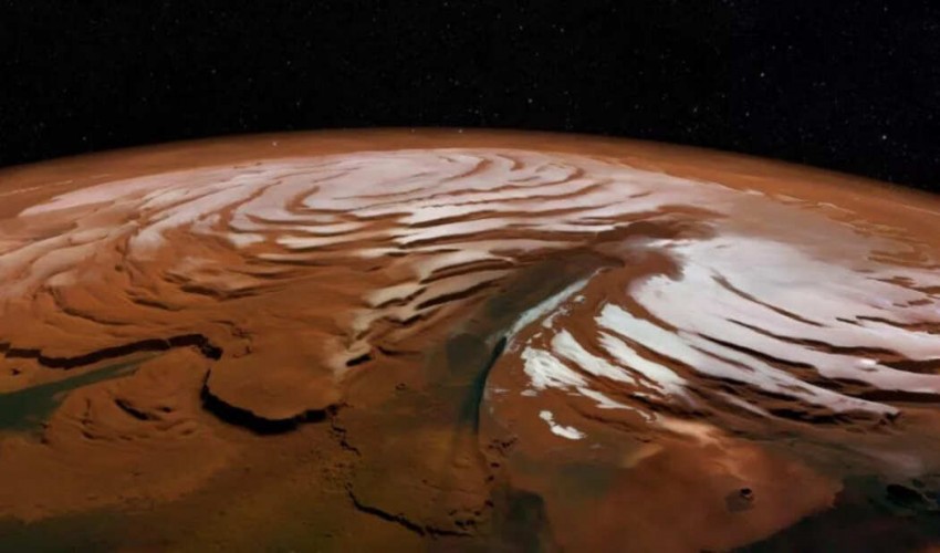 It's possible that Mars' buried "lake" is just layers of ice and rock.